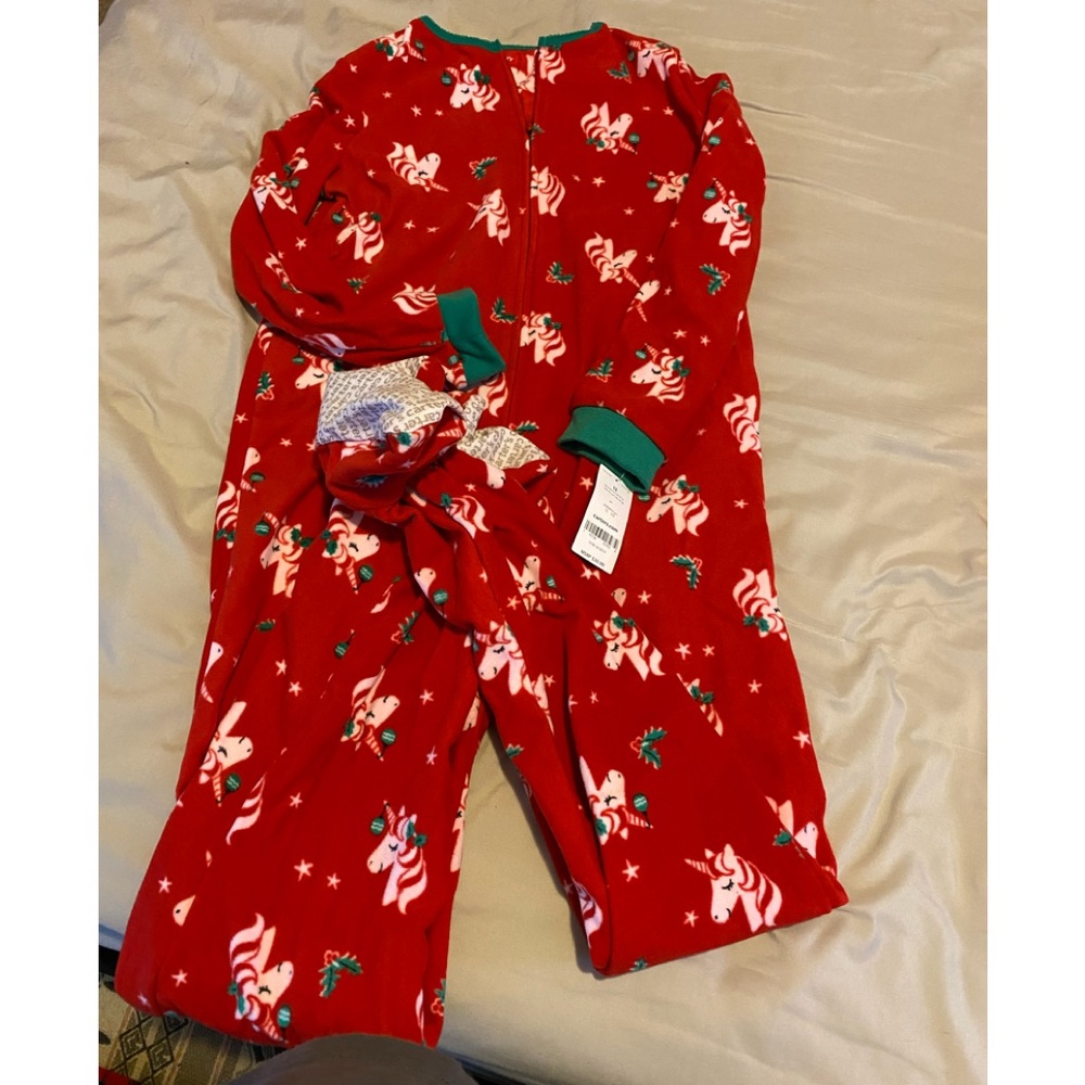 Holiday footie PJ’s!